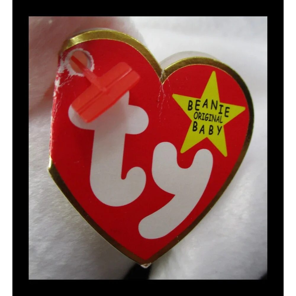 Ty Beanie Baby Butch The Bull Terrier Gasport Tag Error USED